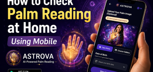 How to check palm reading at home using mobile?