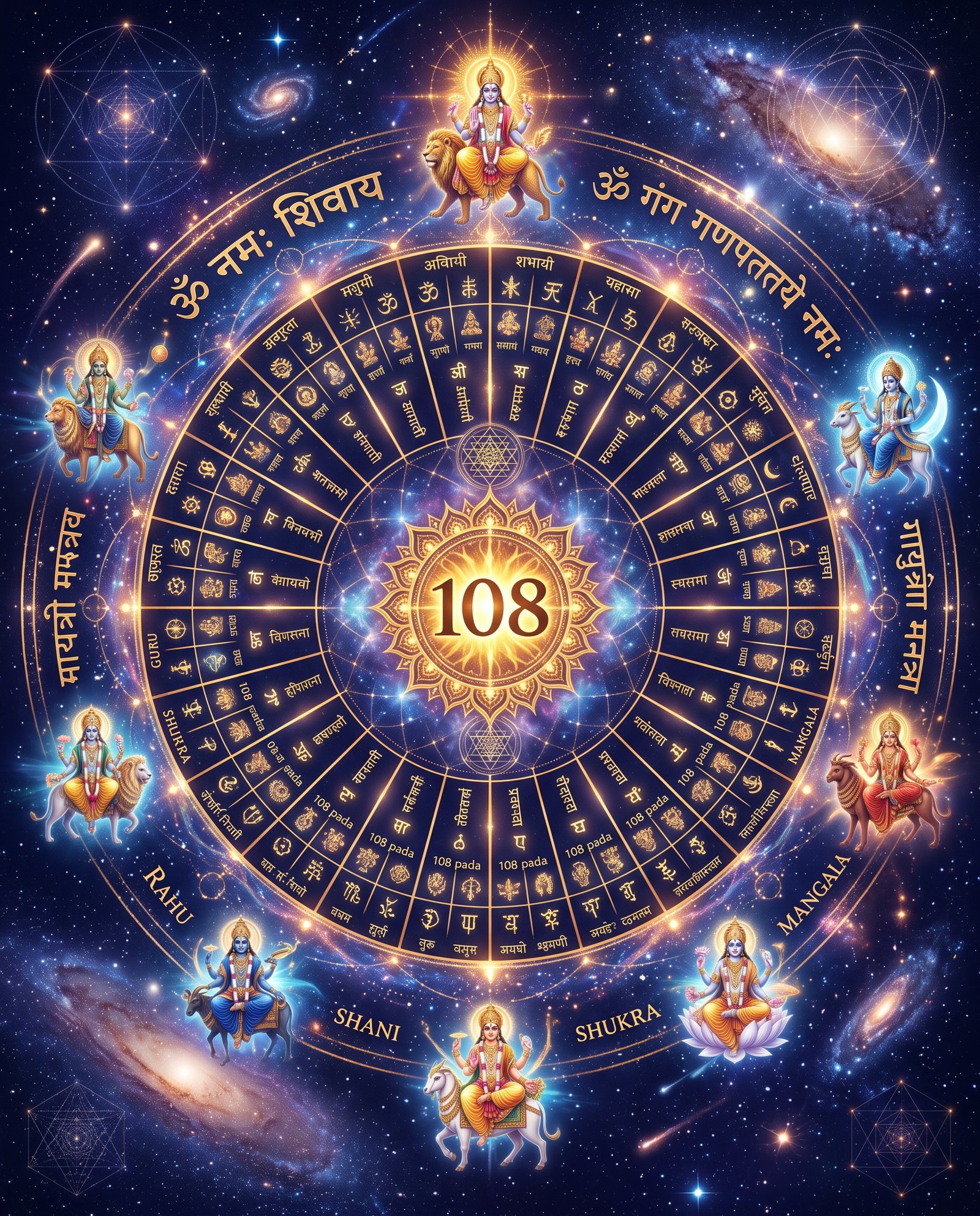 Why Is 108 Sacred in Vedic Astrology and Hindu Spirituality — The Cosmic Number Behind Your Kundli