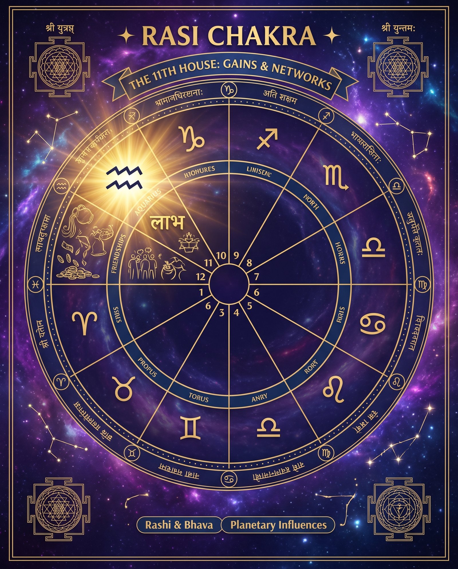 What Does the 11th House of Your Kundli Reveal About Income, Gains and Social Networks?