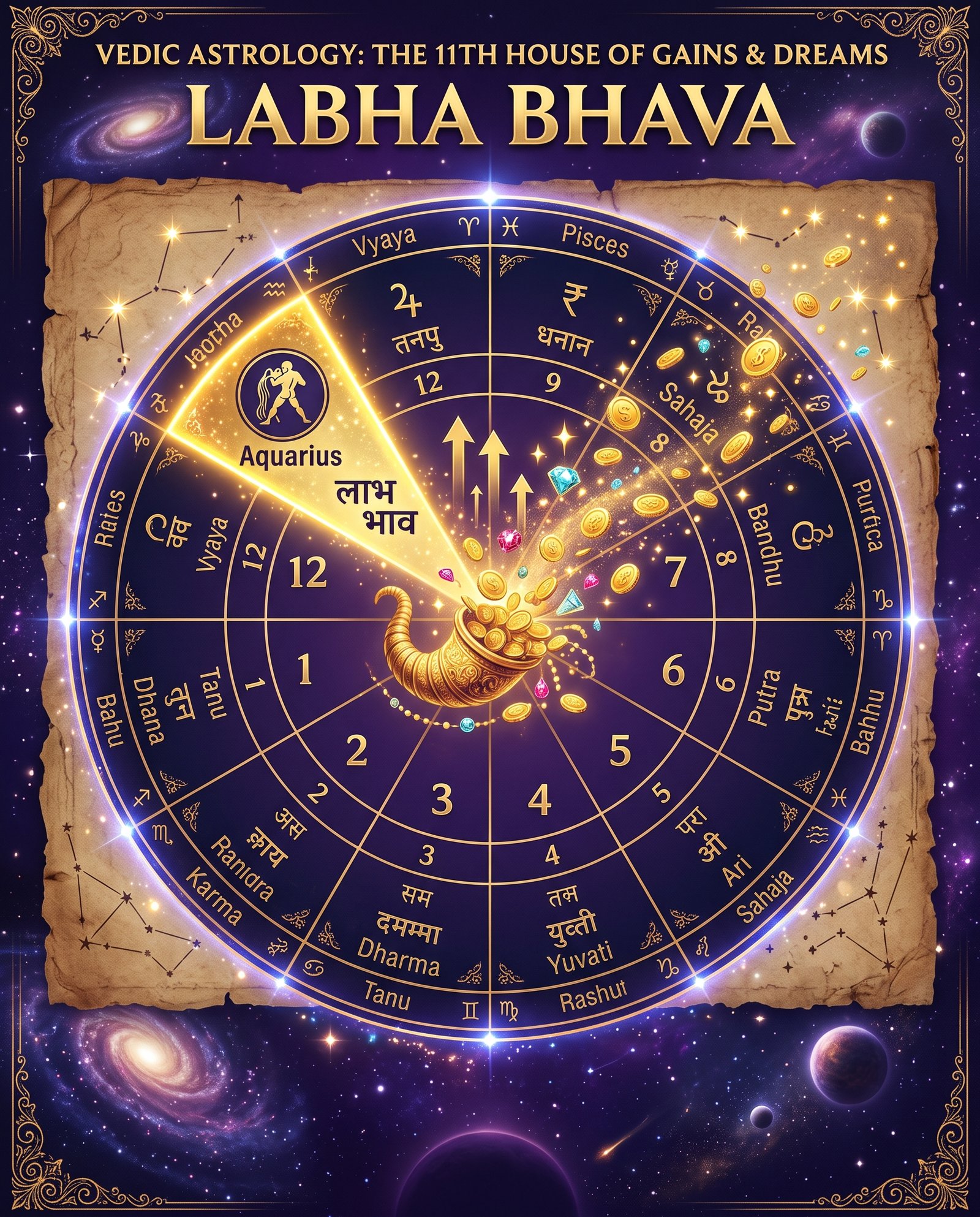 What Does the 11th House of Your Kundli Reveal About Wealth, Friendships and Fulfillment of Desires?
