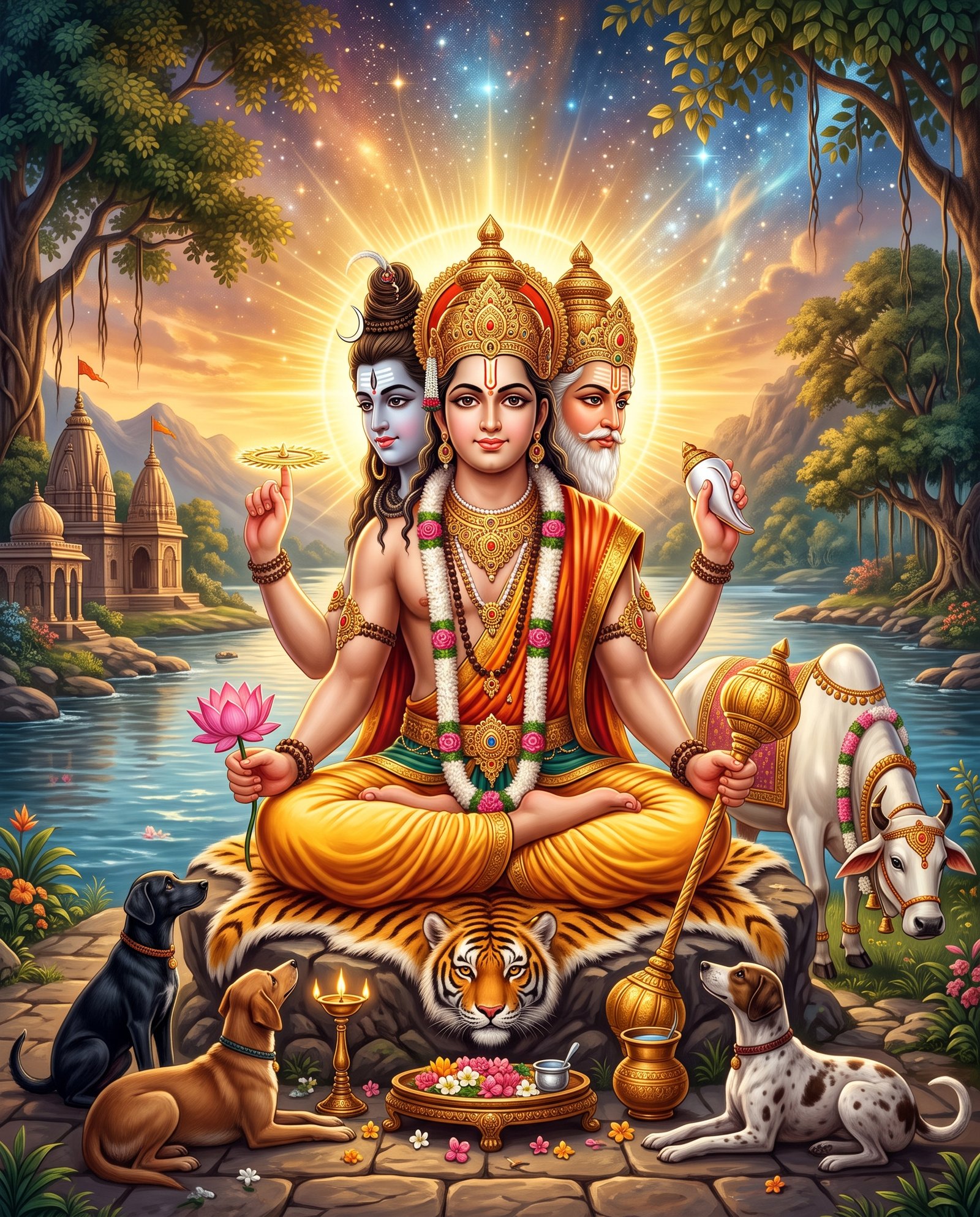 Who Is Lord Dattatreya? The Combined Avatar of Brahma, Vishnu & Shiva in Vedic Tradition