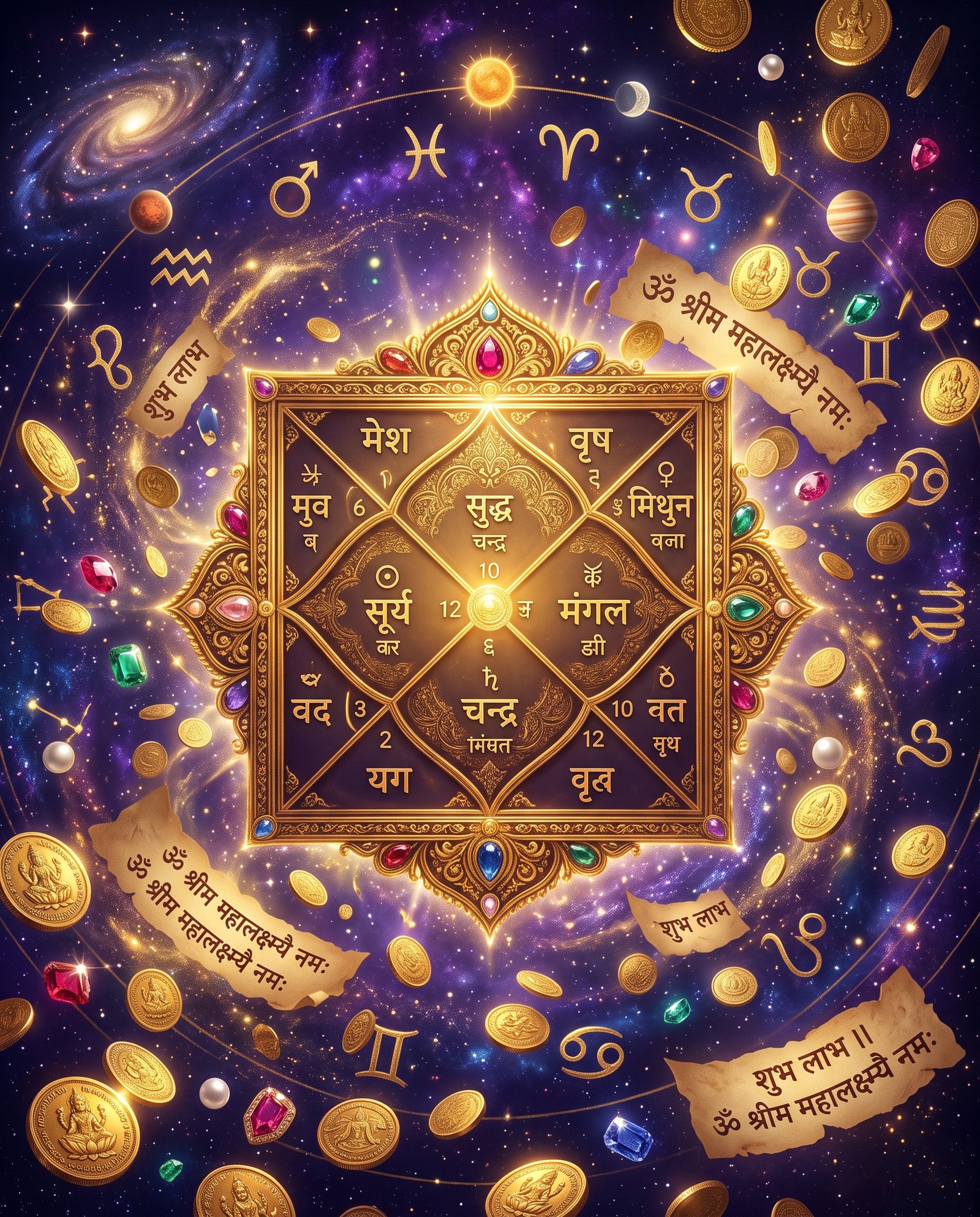 What Are Dhana Yogas in Your Kundli — The Wealth Combinations That Shape Your Financial Destiny?