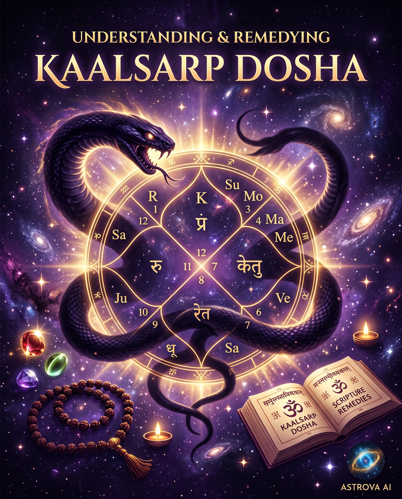 How to identify Kaalsarp Dosha in your Kundli — visual guide — Complete Guide 2026