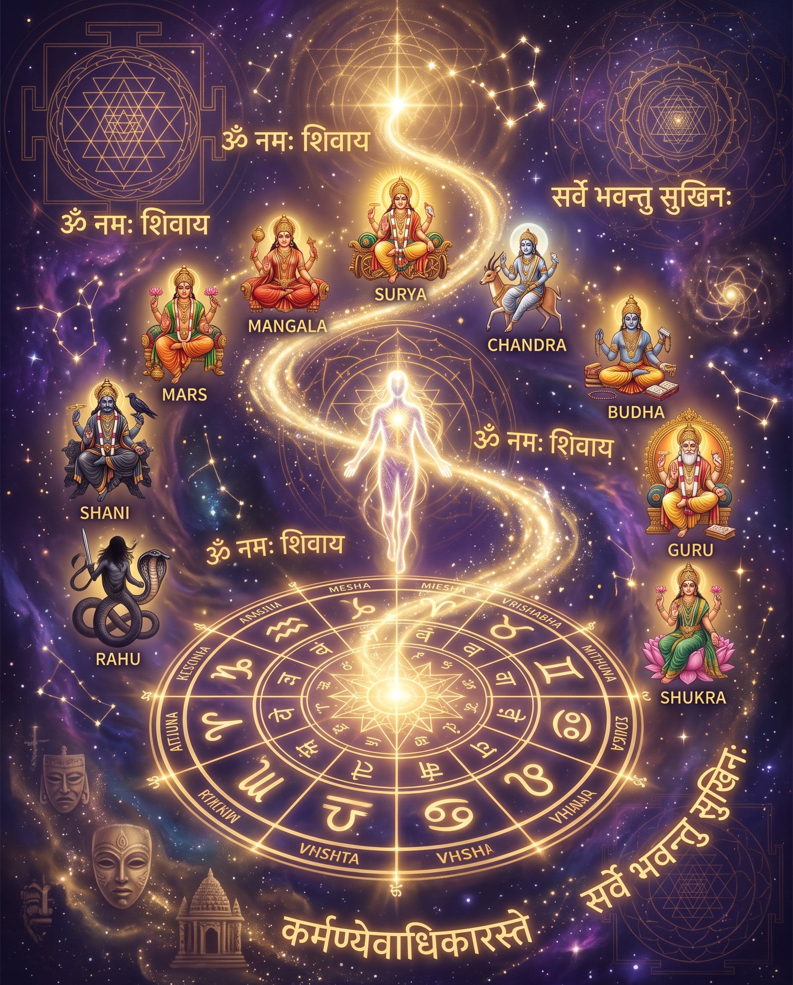 Karma and Reincarnation in Vedic Astrology — How Your Birth Chart Reveals Your Past Life Journey
