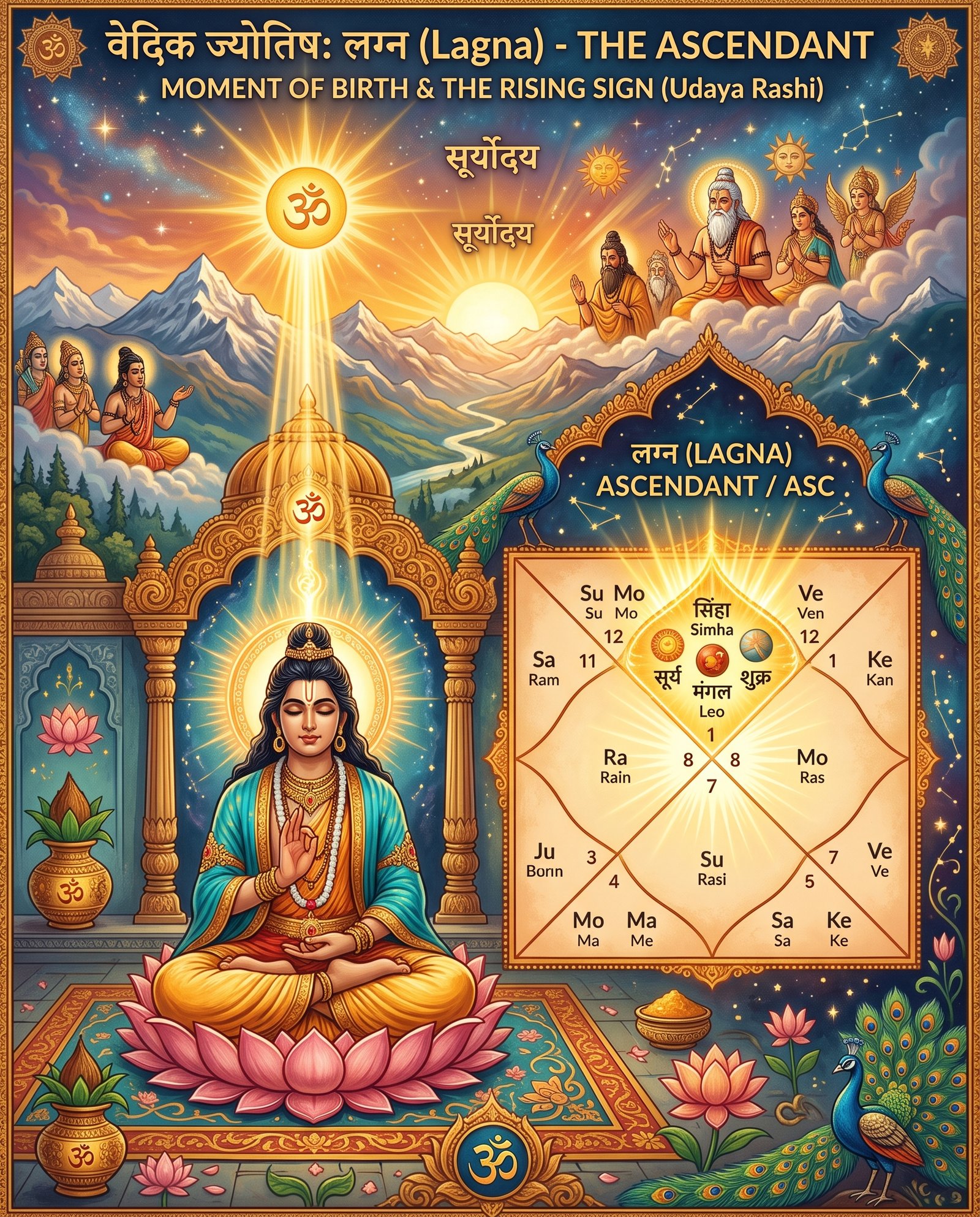 How to find your Lagna (Ascendant) from your birth details