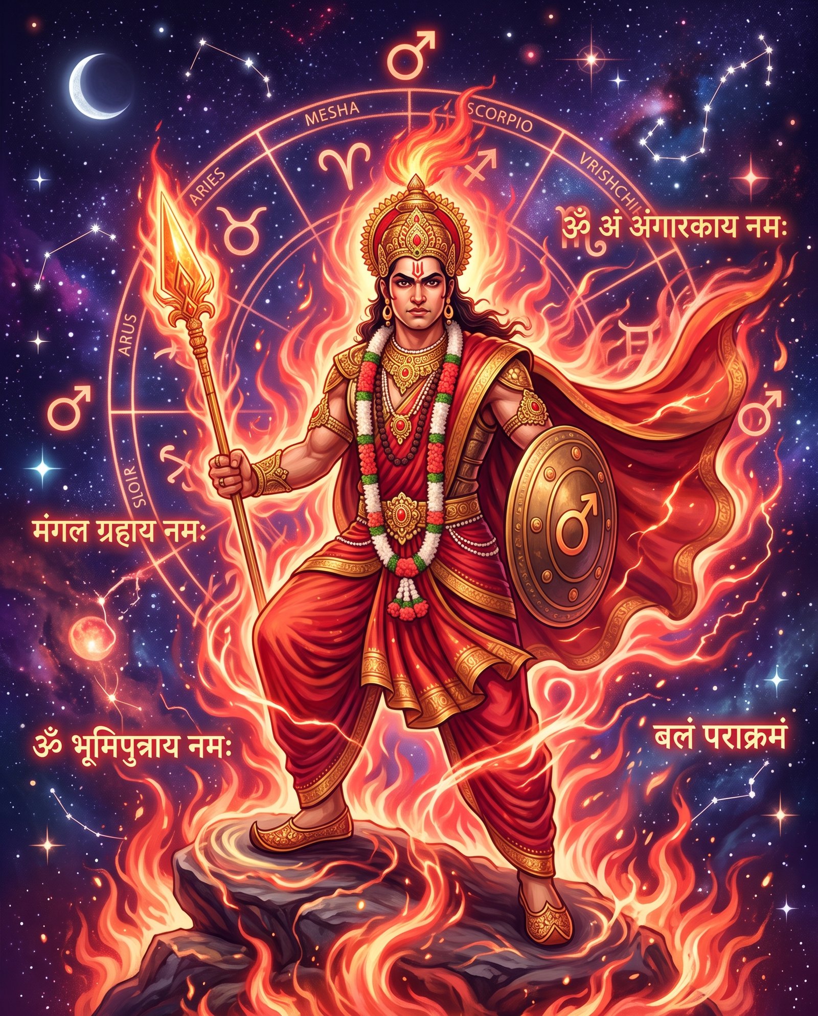 What Does Mangal (Mars) in Your Kundli Reveal About Your Energy, Courage and Marriage Prospects?