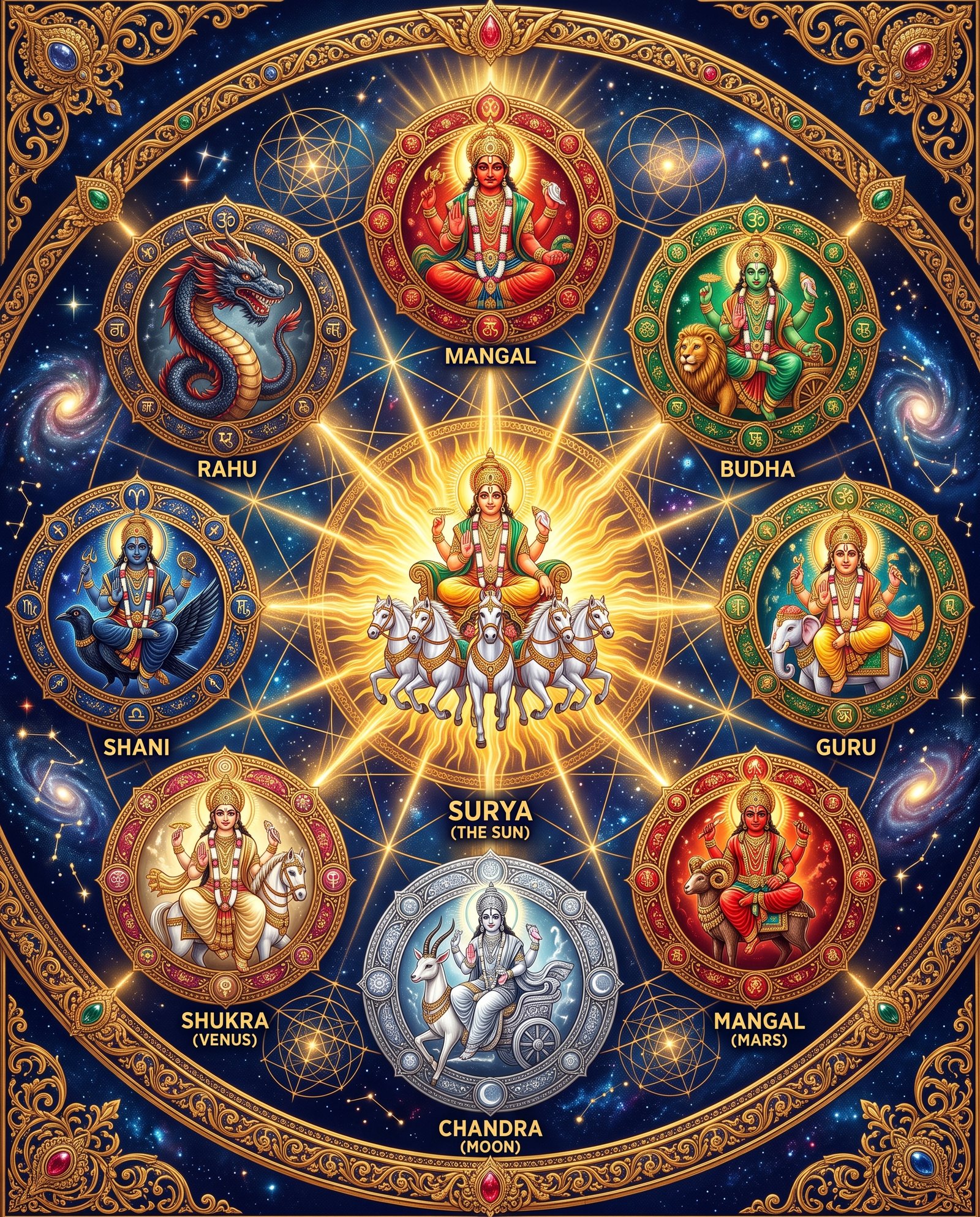 Navagraha: The 9 Planetary Deities of Vedic Astrology and Their Role in Your Life