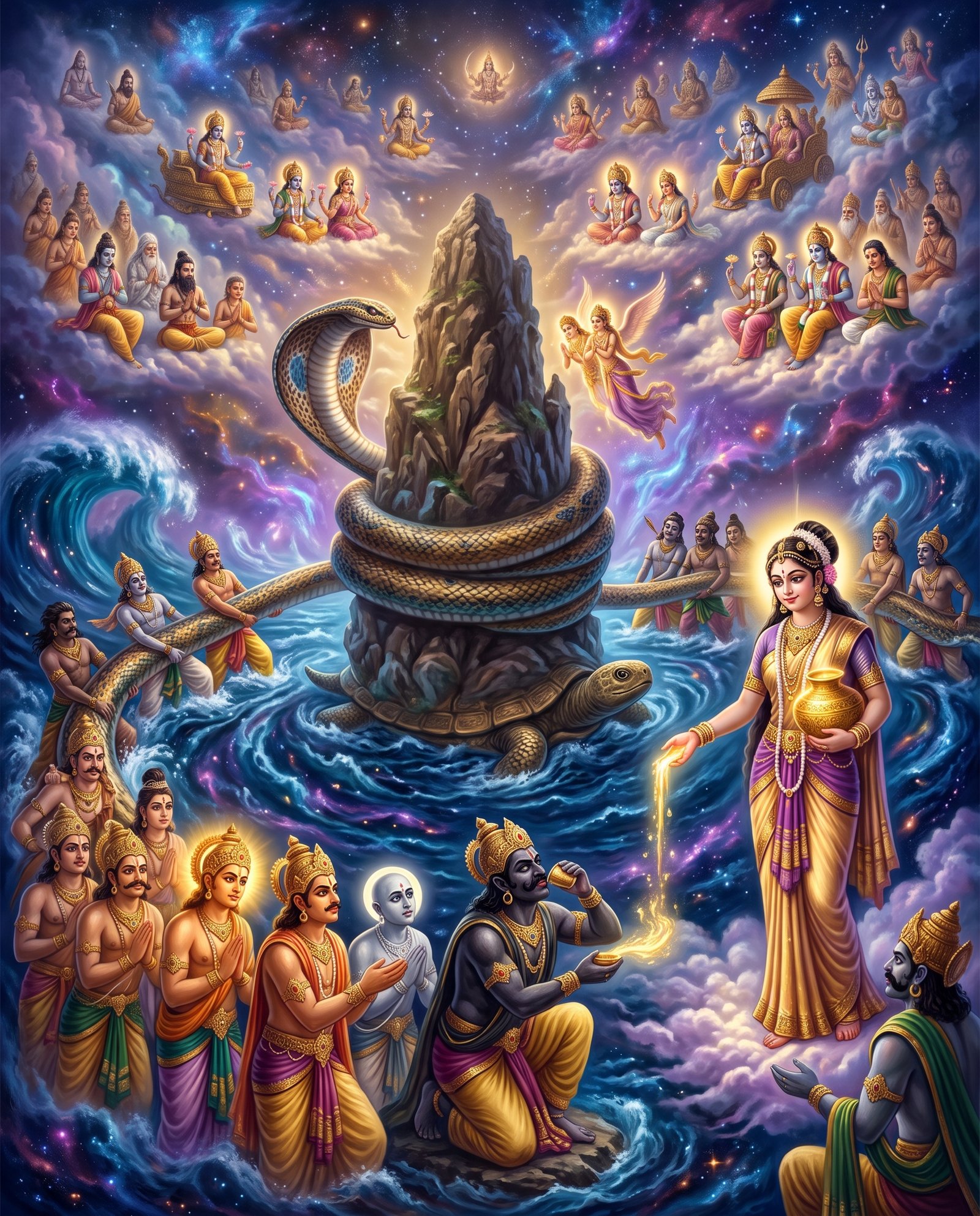 How Were Rahu and Ketu Born? The Samudra Manthan Story Behind Every Eclipse in Vedic Astrology