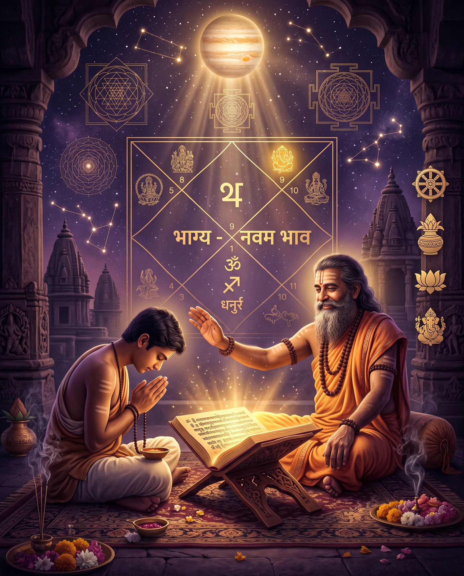 What Does the 9th House of Your Kundli Reveal About Your Luck, Father and Spiritual Path?