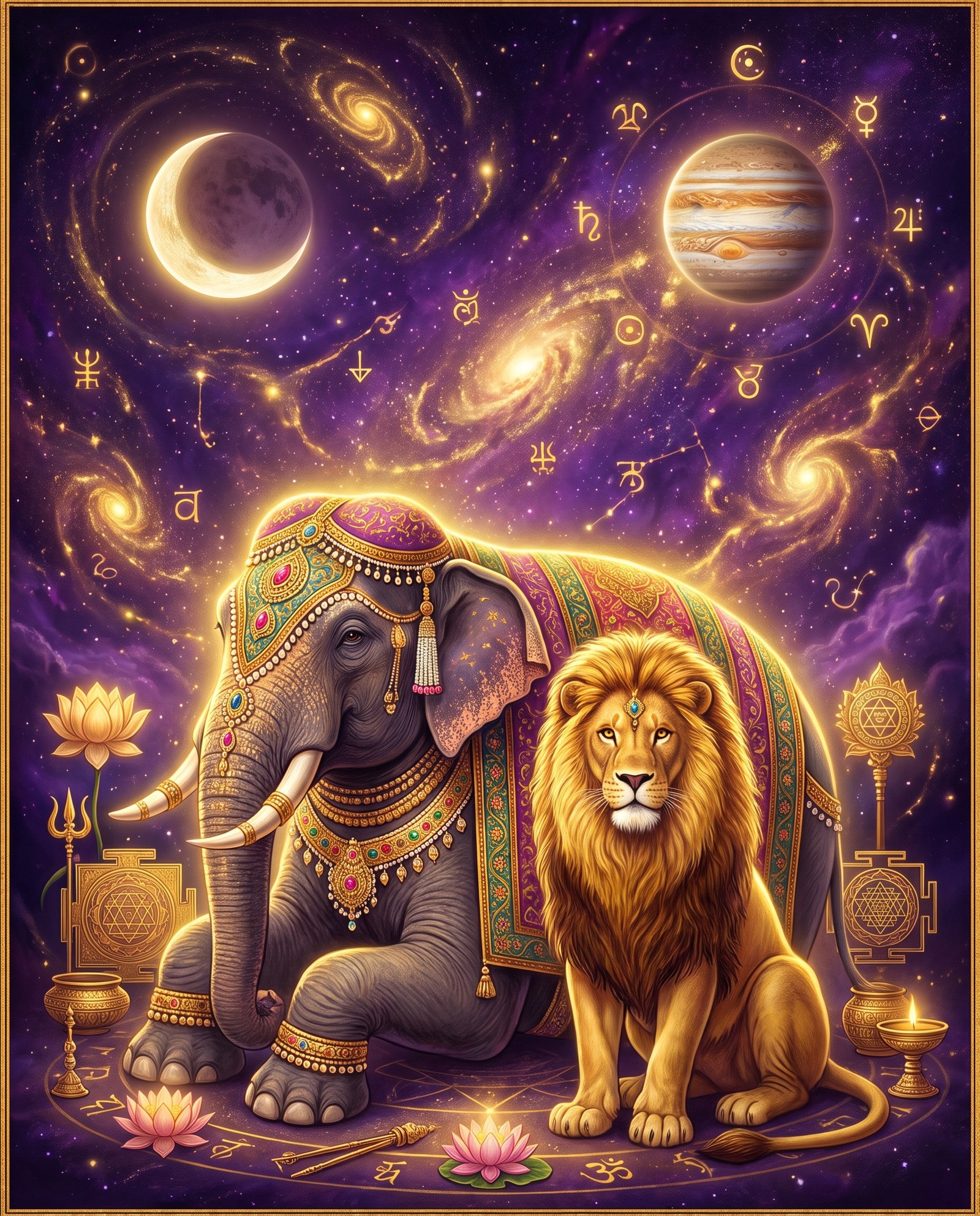 What Is Gajakesari Yoga — The Rare Jupiter-Moon Combination for Wealth and Wisdom?