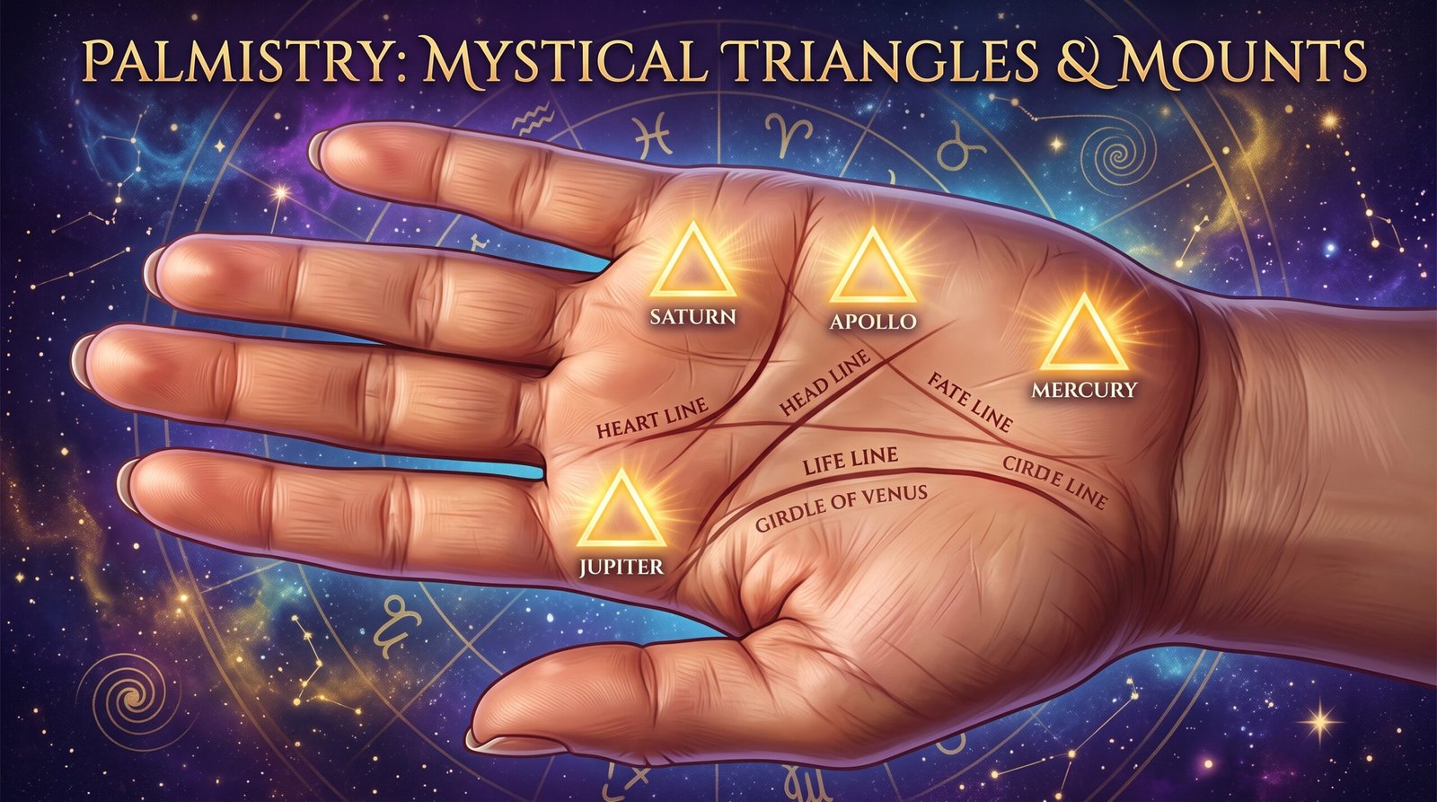 What does a triangle on your palm mean in palmistry? Discover the meaning by position
