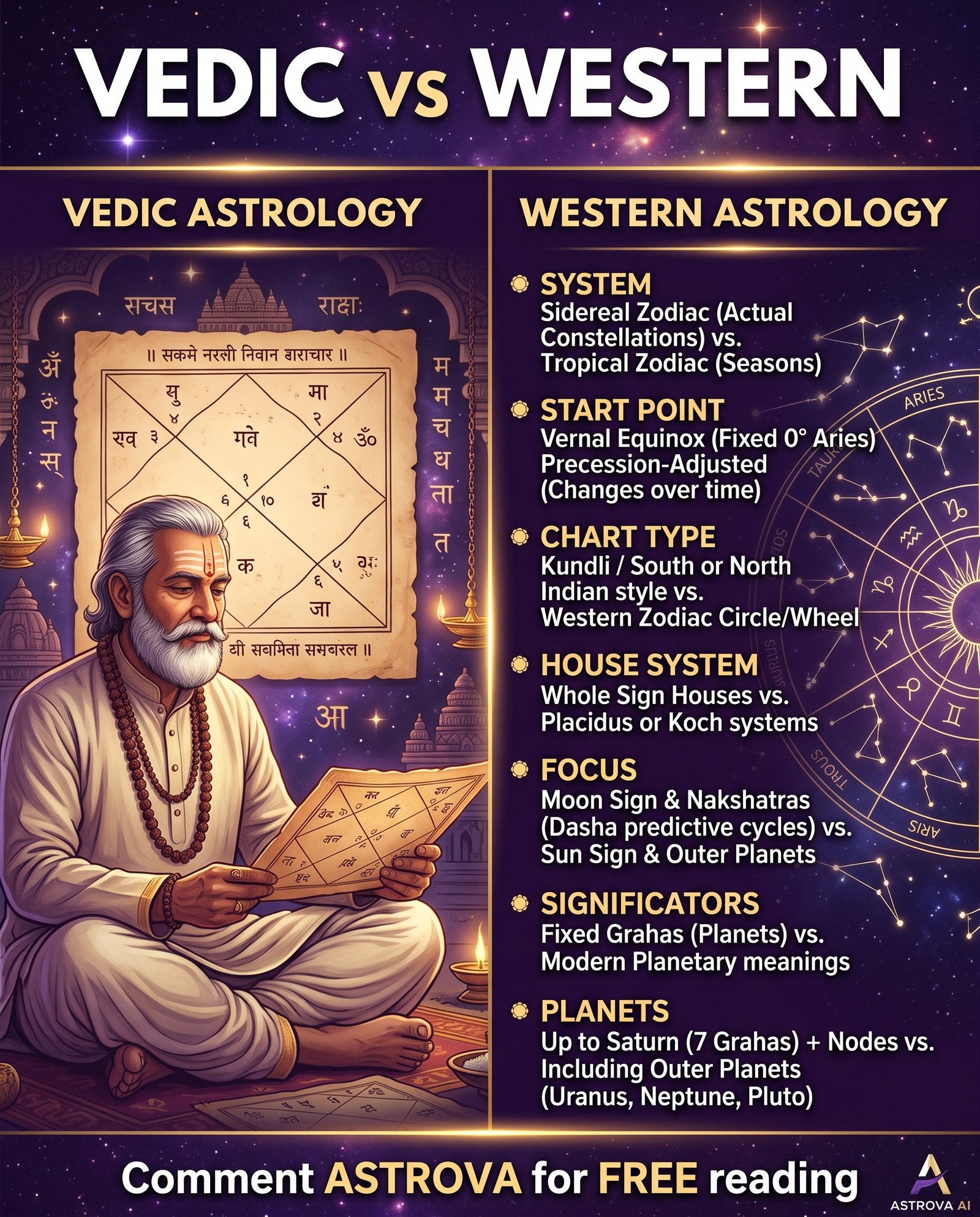 How is Vedic Rashifal different from Western horoscope? — Complete Guide 2026