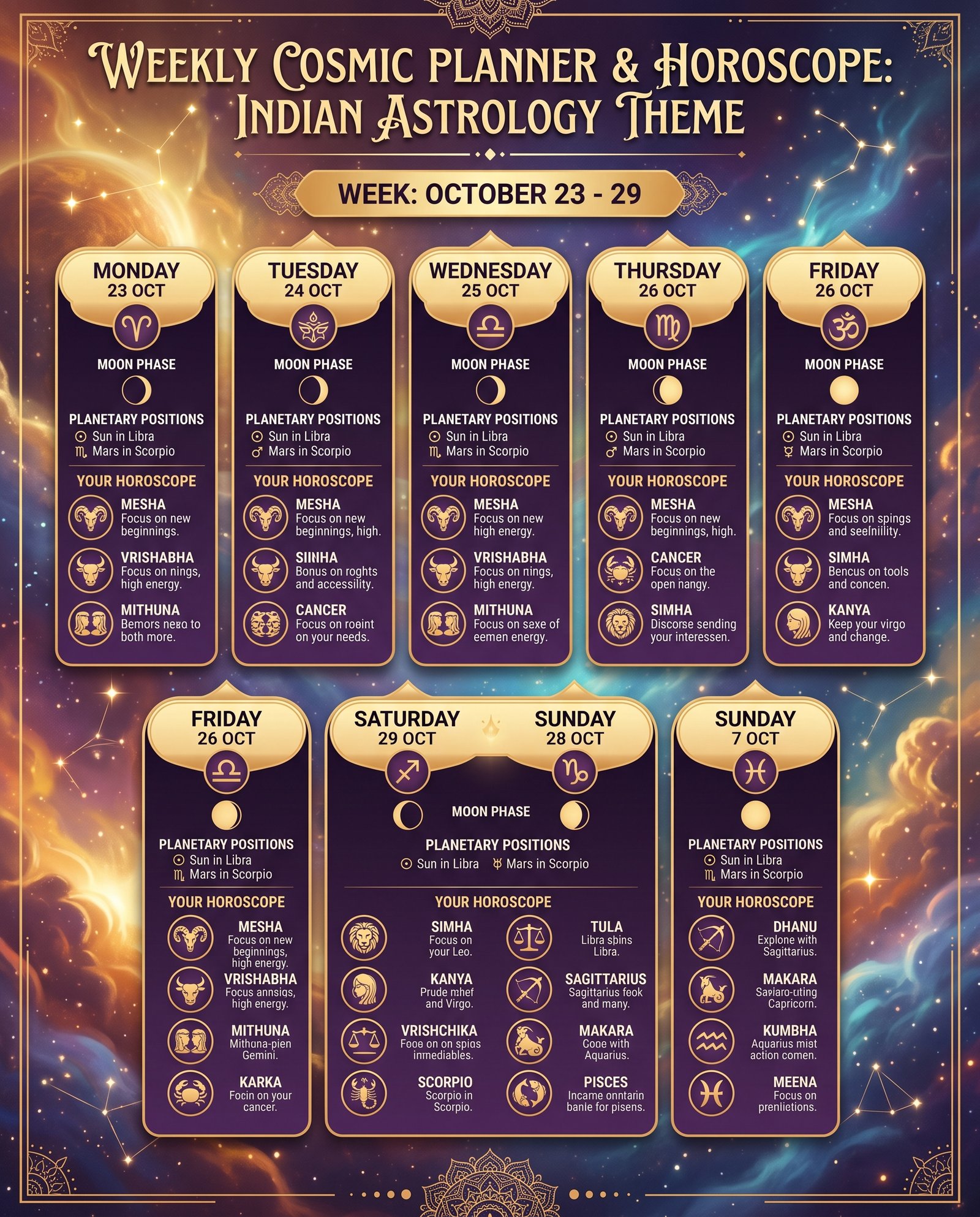 How to Read Your Weekly Rashifal and What Makes It Different From Daily Horoscopes?