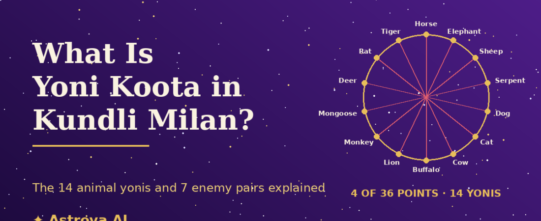 What Is Yoni Koota in Kundli Milan?